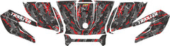 Kit déco capot Can-Am Traxter – Camo pixel rouge | Kover Graphik-2