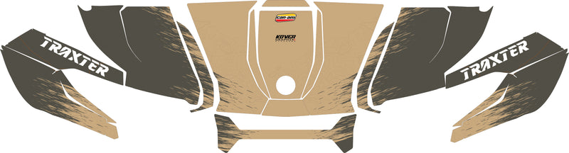 Kit déco capot Can-Am Traxter / Defender – Camouflage Sable | Kover Graphik-2
