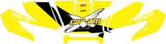 Kit déco capot Can-Am Traxter jaune – Design sport personnalisé-2