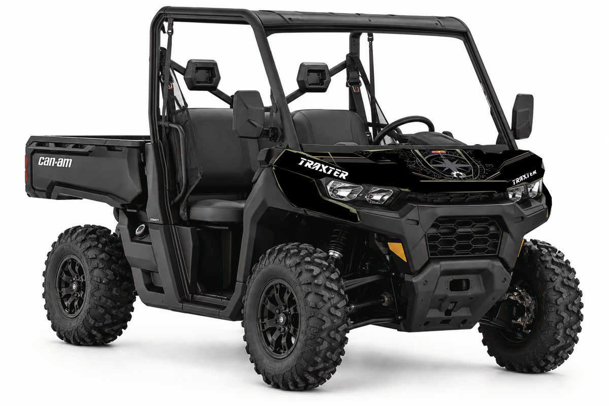 Kit déco capot Can-Am Traxter / Defender – Expedition Noir | Kover Graphik