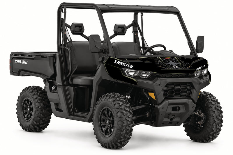 Kit déco capot Can-Am Traxter / Defender – Expedition Noir | Kover Graphik-1