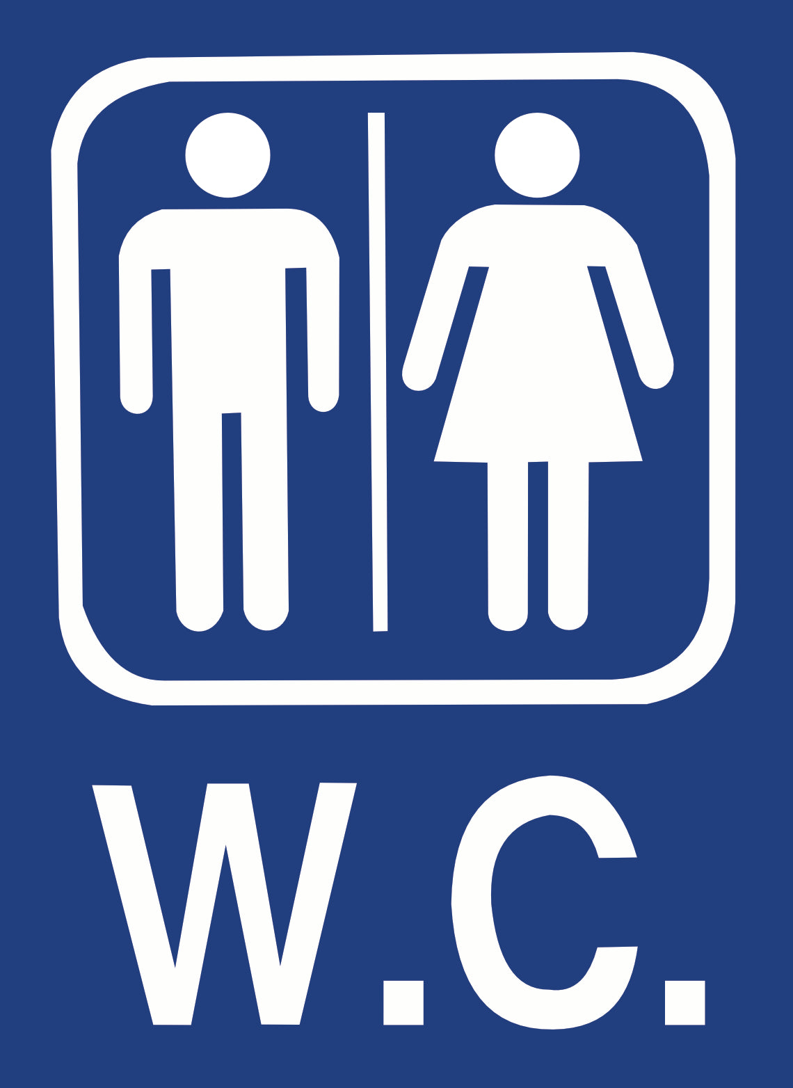 Stickers Signalisation WC – Pictogramme Toilettes Homme Femme – Plusieurs tailles & lots
