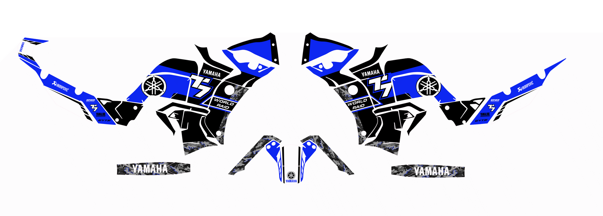 Kit Déco Yamaha Ténéré 700 World Raid (2022 à aujourd’hui) – Design Racing Blue-1