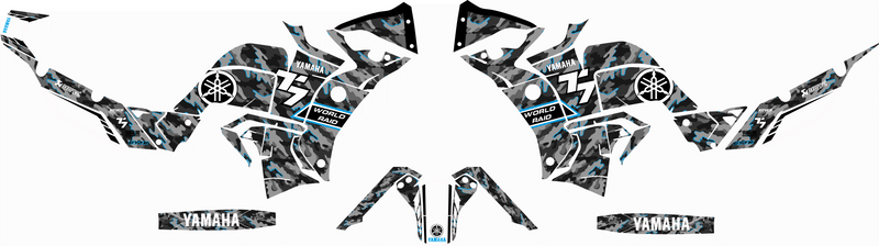 Kit Déco Yamaha Ténéré 700 World Raid (2022 à aujourd’hui) – Design camouflage Blue-2