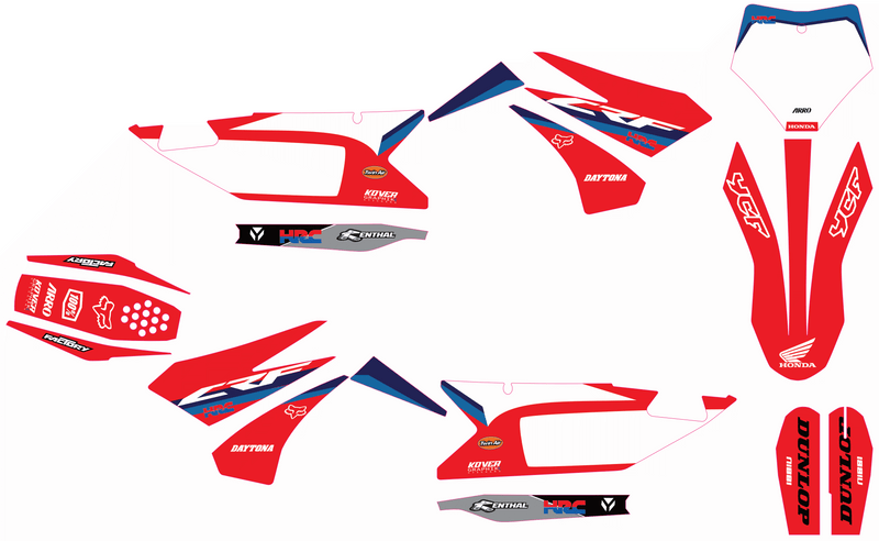 Kit Déco Moto YCF Bigy 2022–2026 – Replica Honda HRC-2