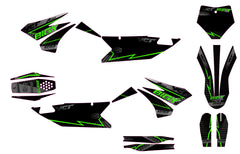 KIT GRÁFICO DE MOTOCICLETA compatible con motocross YCF Pilot 2018-2025 estilo Honda HRC-7
