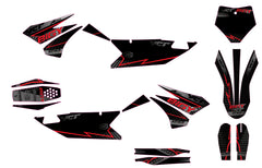 KIT GRÁFICO DE MOTOCICLETA compatible con motocross YCF Pilot 2018-2025 estilo Honda HRC-8