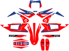 Kit Déco YCF Bigy 150 / 190 (2022+) Rouge – Style Compétition-1
