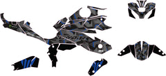 Planche des adhésifs du kit déco Yamaha MT-07 2025 Camo Blue