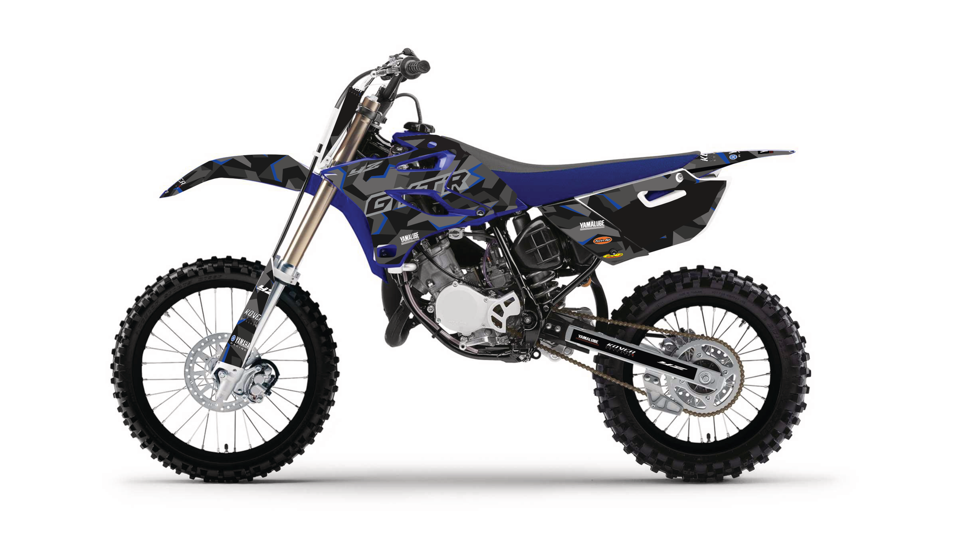 Kit gráfico para Yamaha YZ 125/250 2015-2020 – Design Factory Blue | Kover Graphik-1