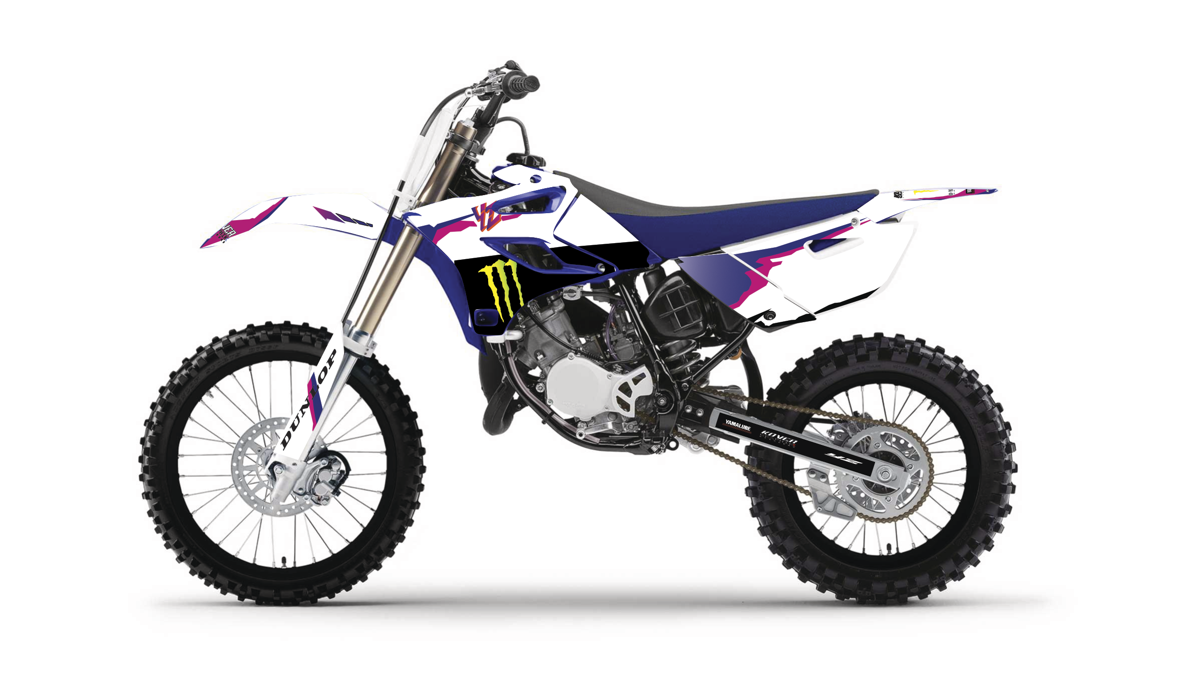 Kit Déco Yamaha YZ 85 (2013–2018) – Édition Anniversaire Blanc Violet Personnalisable | Kover Graphik