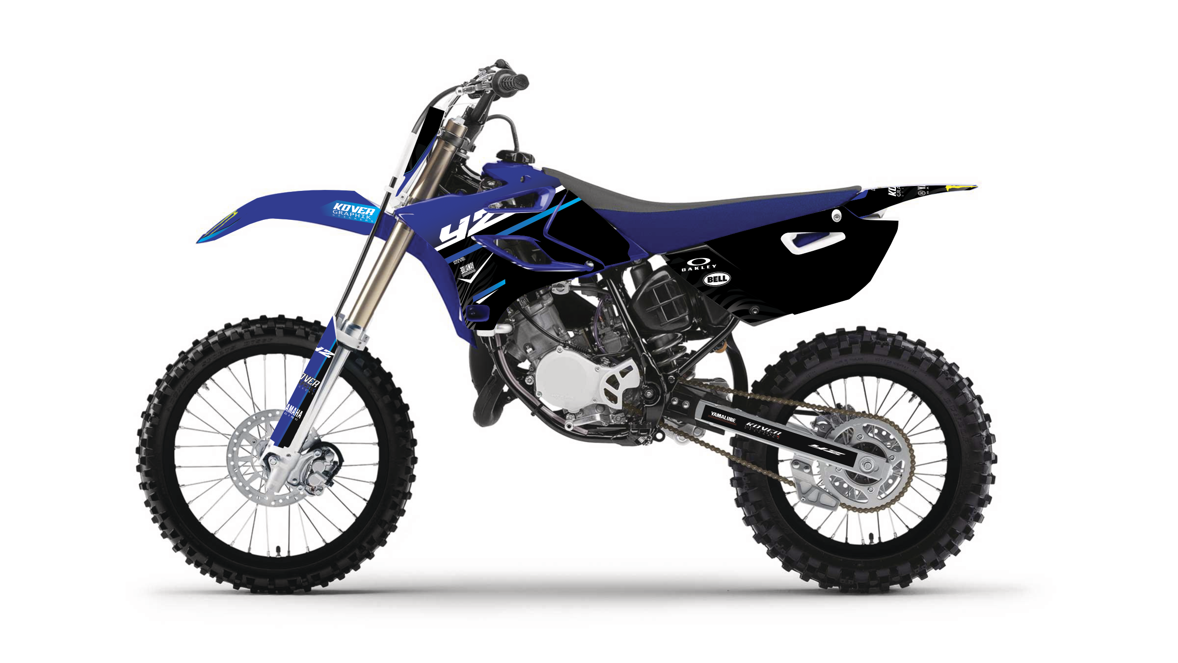 Kit Déco compatible Yamaha YZ 85 (2013–2018) – Design Racing black edition Personnalisable