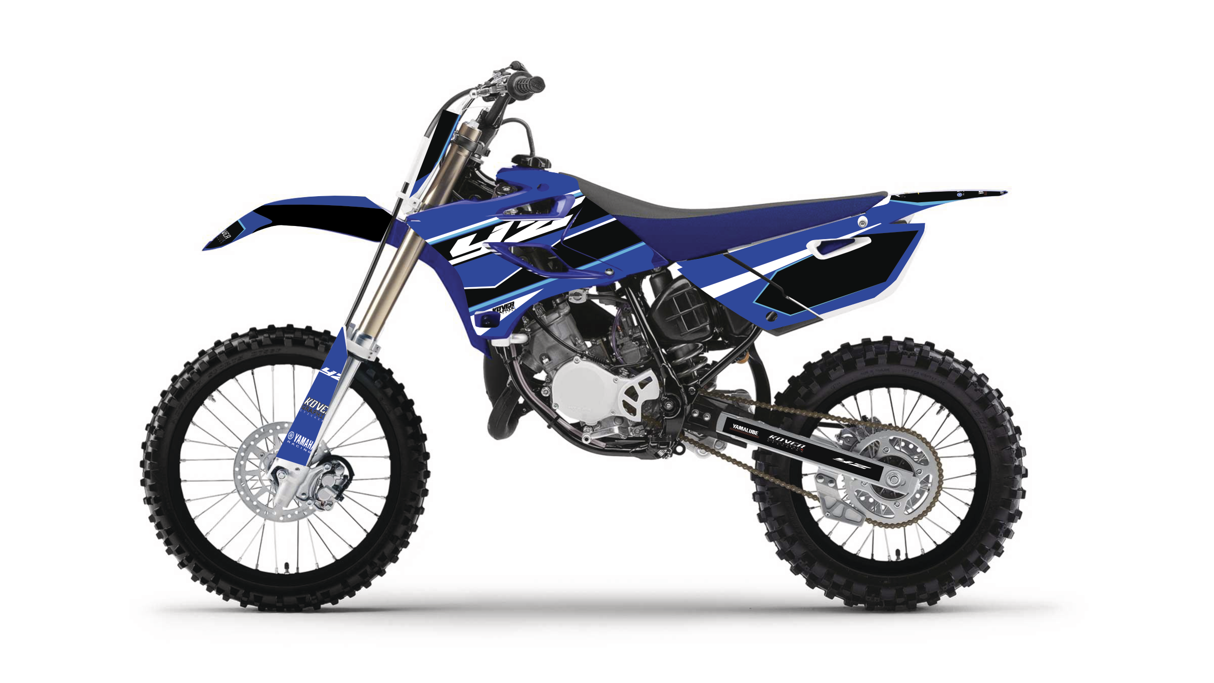 Kit déco Yamaha YZ 85 (2015–2017) Bleu Racing – Stickers Moto Cross Personnalisables | Kover Graphik