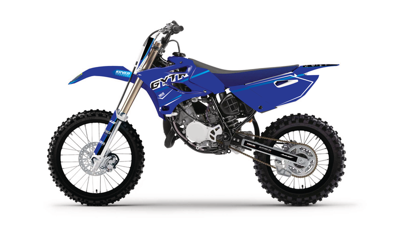 Kit Déco compatible Yamaha YZ 85 (2013–2018) – Design Racing GYTR Bleu Personnalisable-1