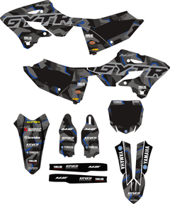 MOTORRAD-GRAFIKKIT, kompatibel mit Dirtbikes YCF Start 88/125 und 125SM, Yamaha-Rennstil-2