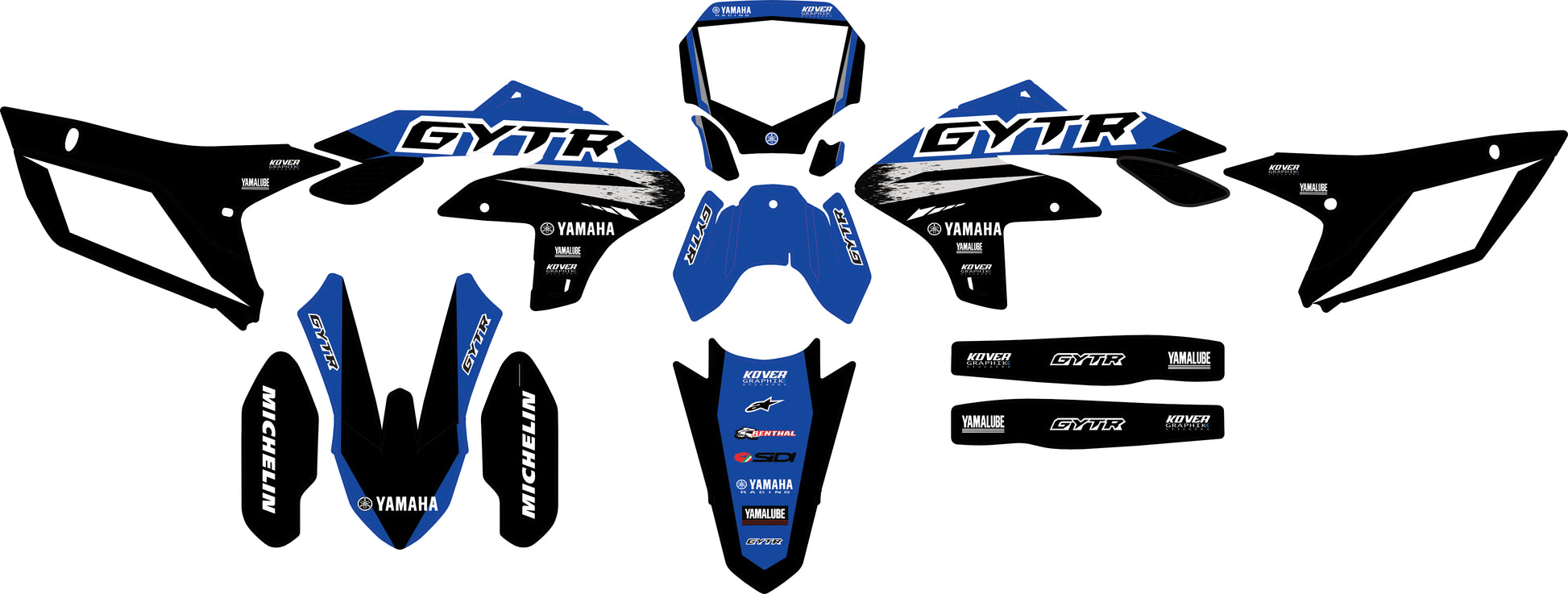 Kit Déco compatible Yamaha YZF 250 – 2023 à 2026 – Design GYTR-1