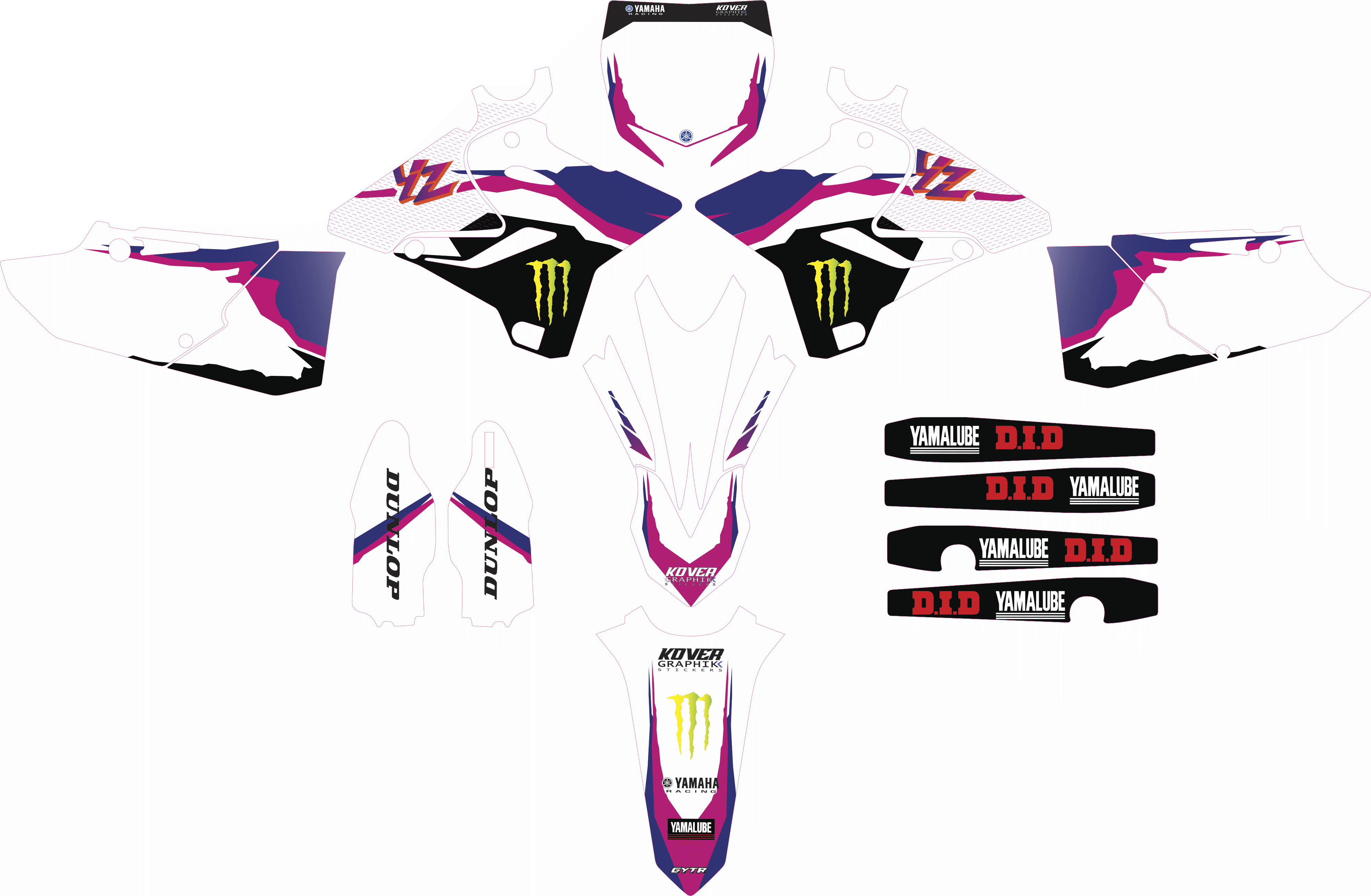 Kit Déco Yamaha YZ 125  (2015-2020) – Anniversary Edition