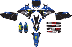 Kit Déco compatible Yamaha YZ 125 & YZ 250 (2015 a 2020) – Design Factory Racing Bleu-4
