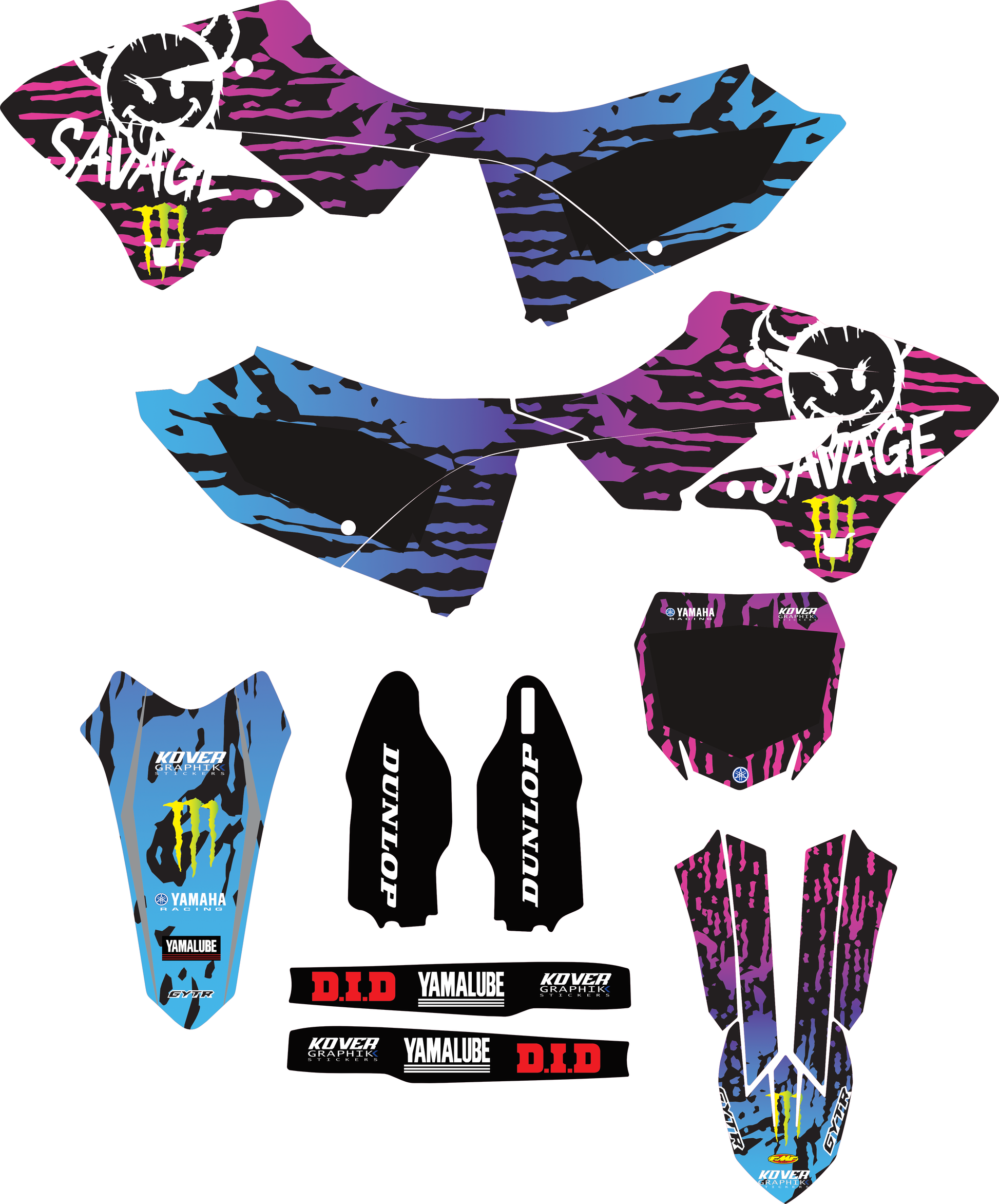 Kit Déco Yamaha YZ125 2022-2026 – savage edition-2