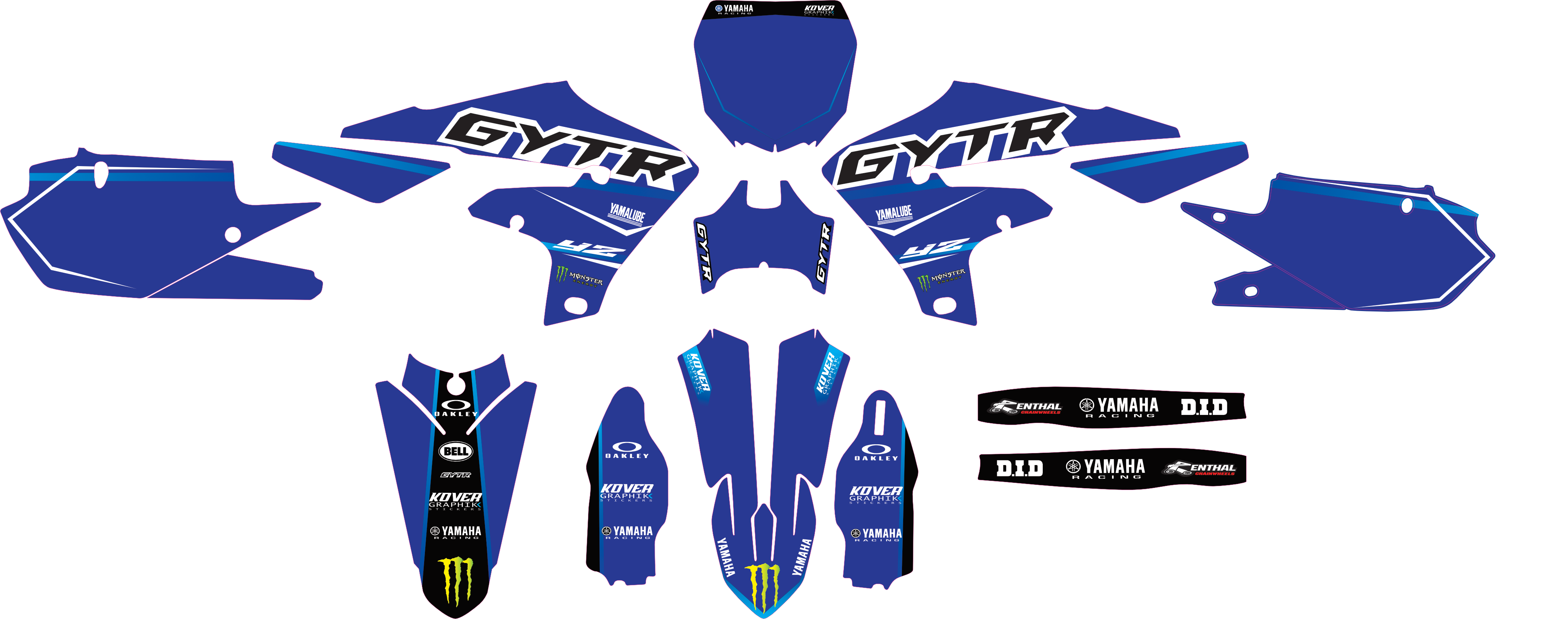 Kit déco Yamaha YZ 450 F (2018–2023) – GYTR Factory Edition