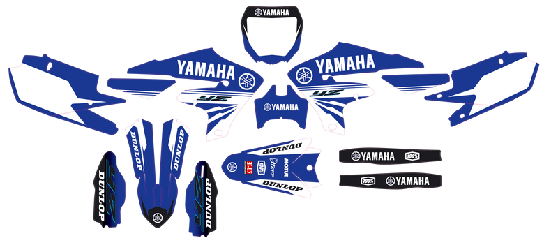 MOTORRAD-GRAFIKKIT, kompatibel mit Dirtbikes YCF Start 88/125 und 125SM, Yamaha-Rennstil-2