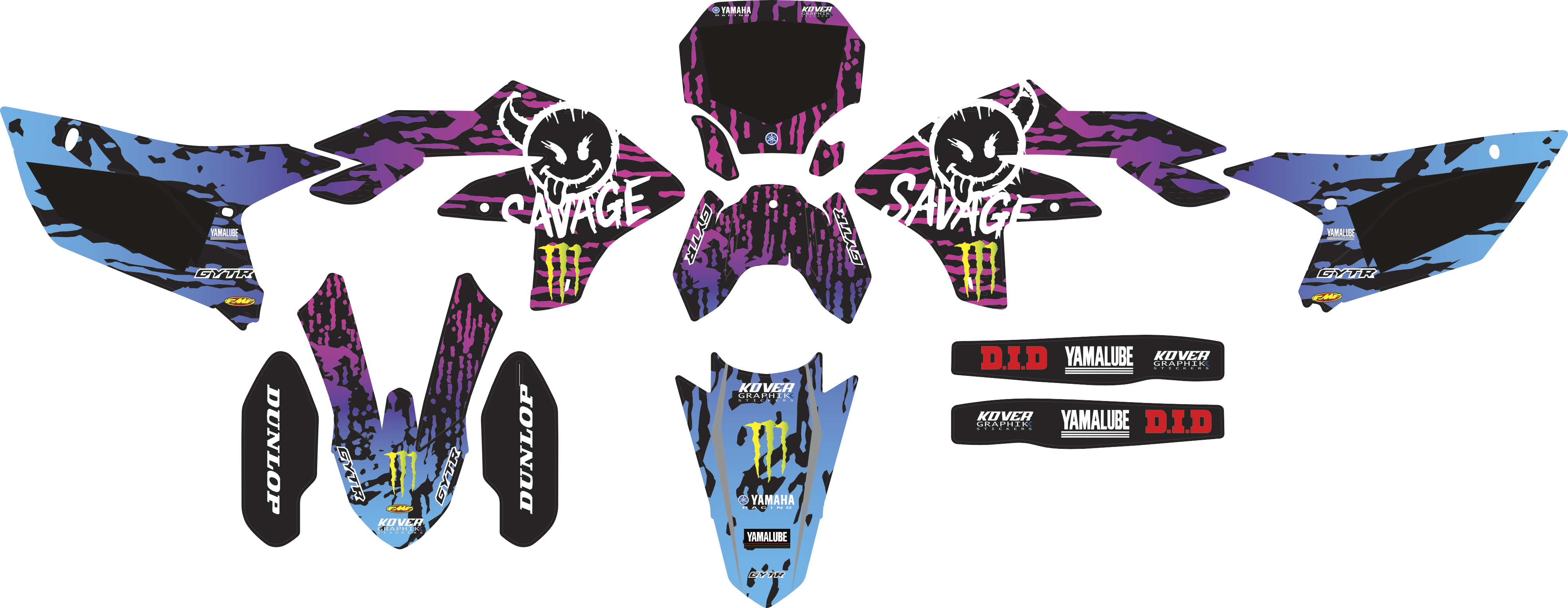 Kit Déco Yamaha YZF 450 (2023-2026) – Savage Edition Racing