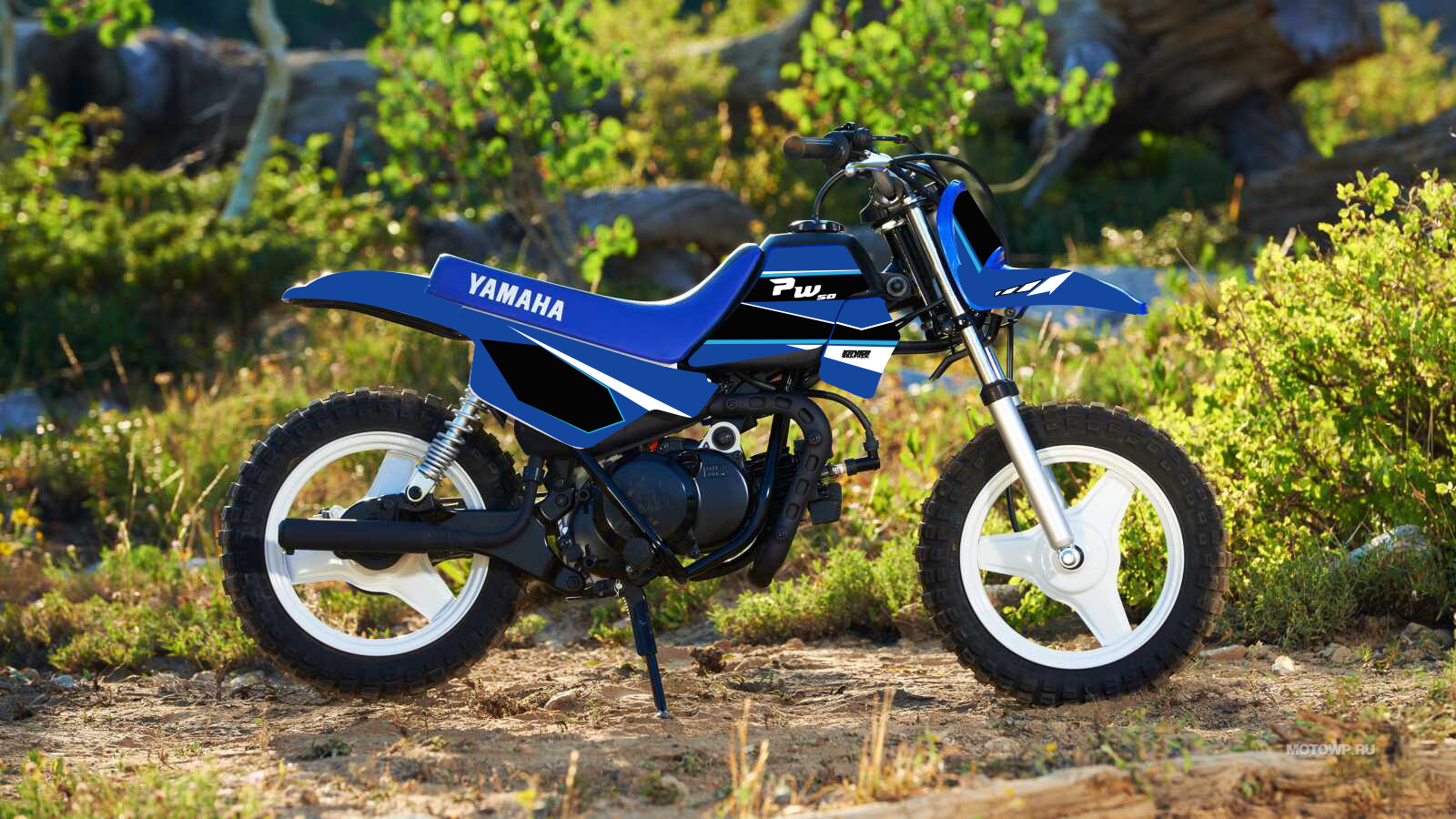 Kit déco Yamaha PW50 – Blue Factory Edition-1