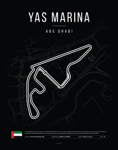 Poster Yas Marina – Abu Dhabi | F1 Track Map-2