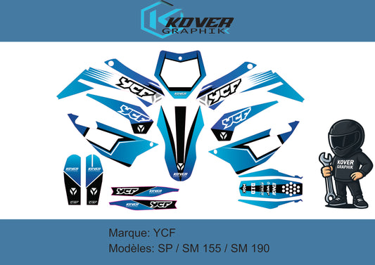 KIT DECO MOTO compatible dirt bike YCF SP / 155SM / 190SM