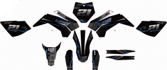 Kit Déco YCF Lite 88 / 125 / 150 (Après 2020) black & blue – Style Moderne-1
