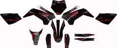Kit Déco YCF Lite 88 / 125 / 150 (Après 2020) black & red – Style Moderne-2