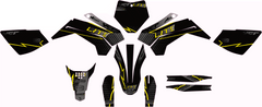 Kit Déco YCF Lite 88 / 125 / 150 (Après 2020) black & yellow – Style Moderne-1