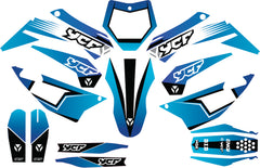 Kit Déco YCF SM 155 & SM 190 Bleu Dégradé – Design Premium-1