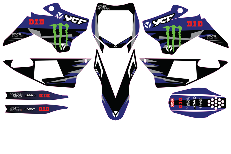 Kit Déco YCF Pilot / SP / 155 SM / 190 SM Bleu – Style Factory-1