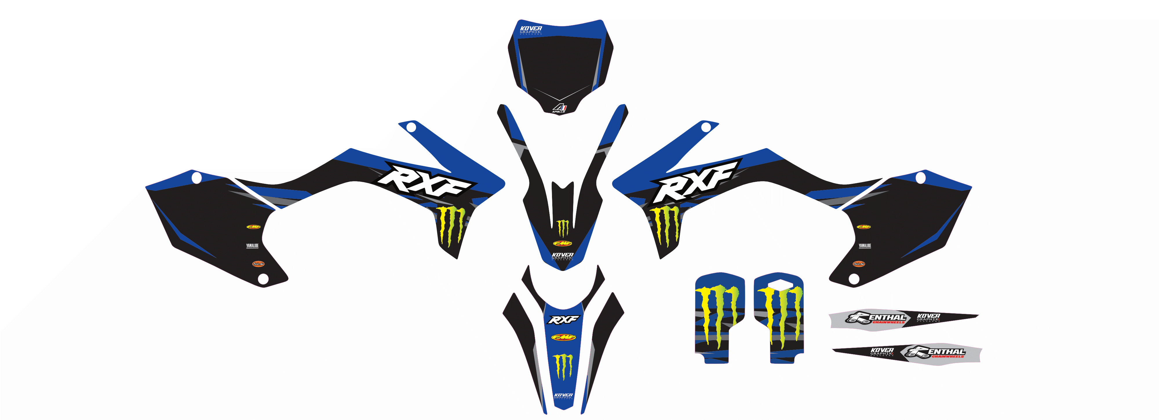 Kit déco Apollo RXF – Replica Racing Blue