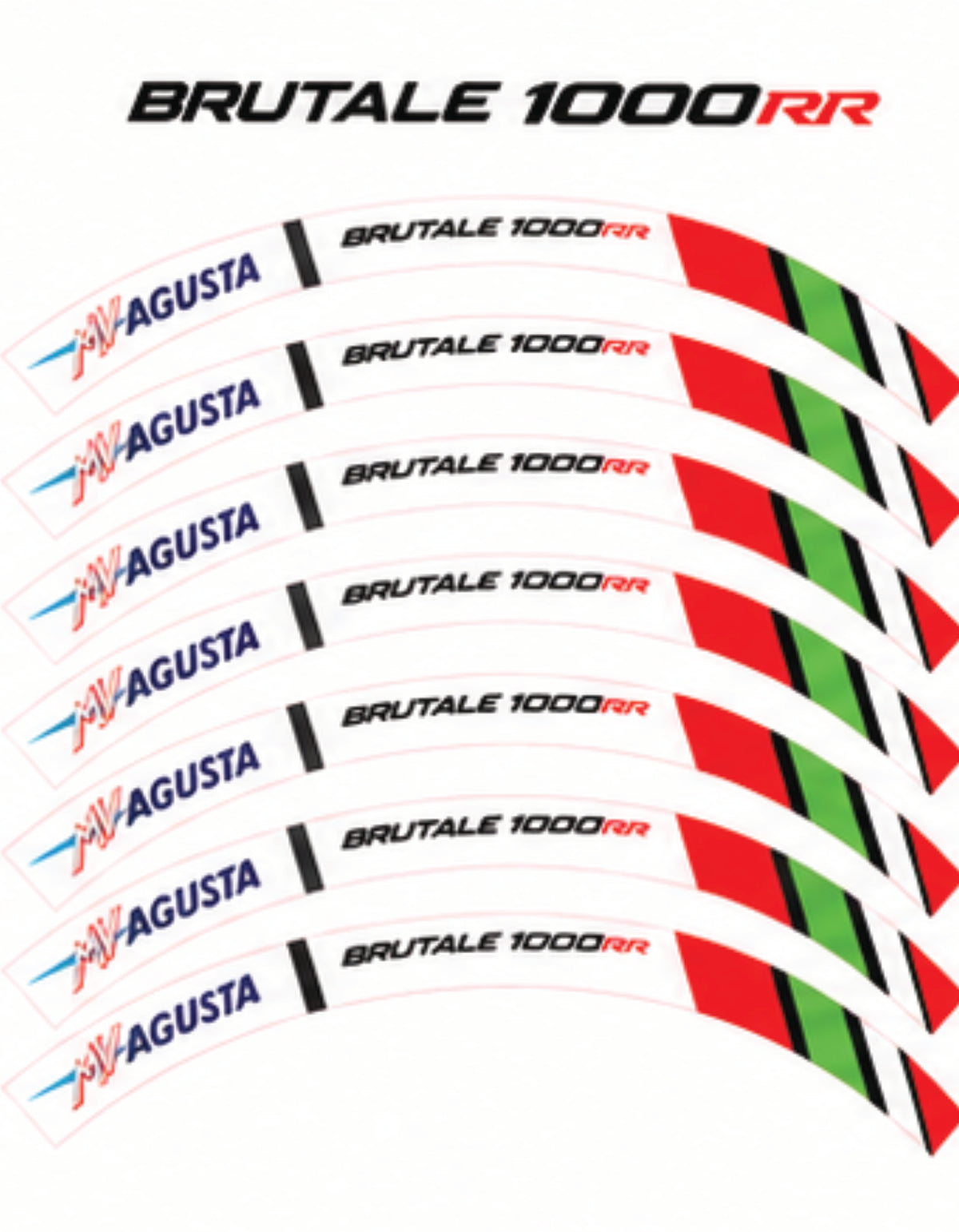 Kit déco jantes MV Agusta – Design Brutale 1000
