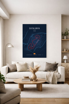 Poster Circuit de Catalunya – Espagne | Affiche MotoGP Barcelone – Déco murale racing Kover Graphik-1