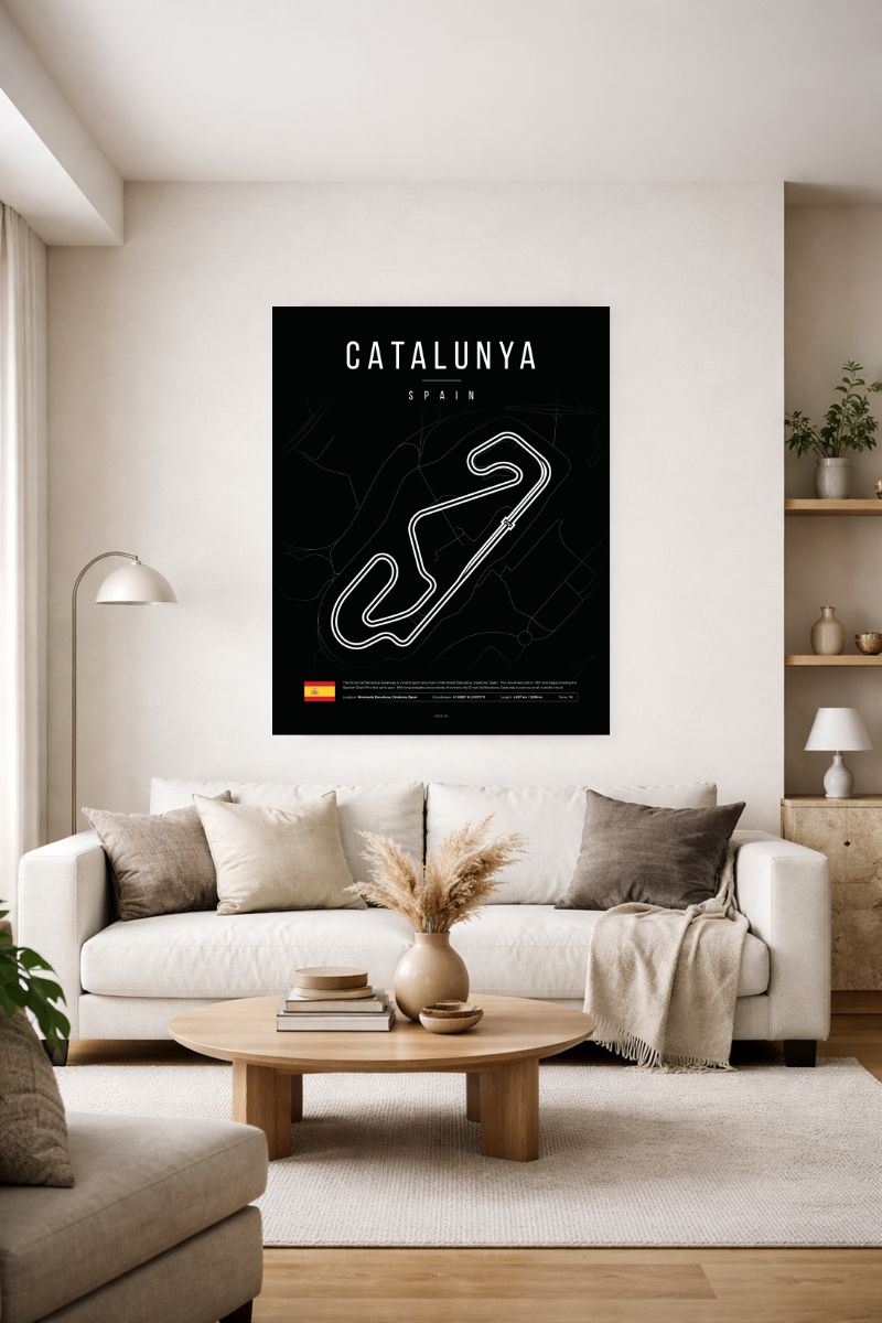 Poster Circuit de Catalunya | F1 Track Map-1