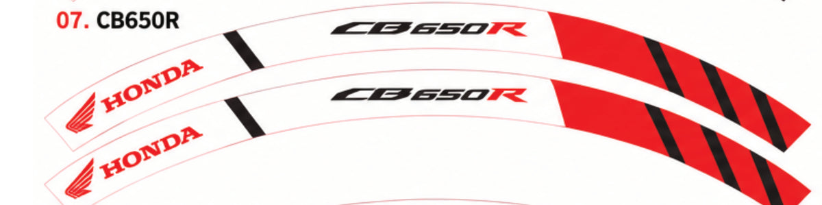 Kit déco jantes Honda – Design CB650R