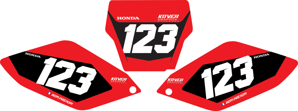 Fond de plaque Honda CRF 250 2006 2007 personnalisé