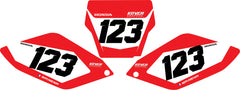 Fond de plaque Honda CRF 250 2006 2007 personnalisé-3