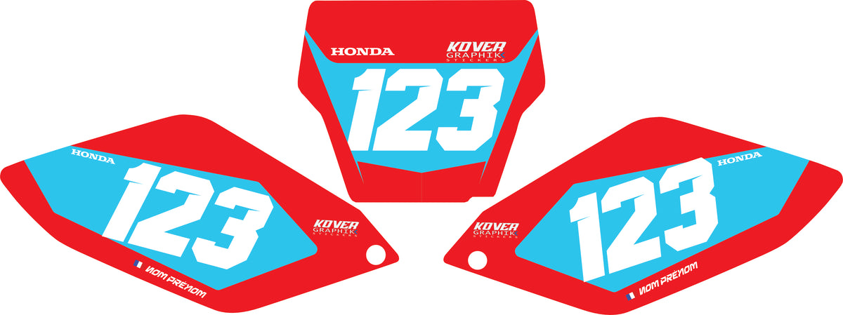 Fond de plaque Honda CRF 250 2006 2007 personnalisé