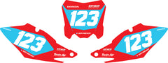 Fond de plaque Honda CRF 250 2014 2017 personnalisé-2