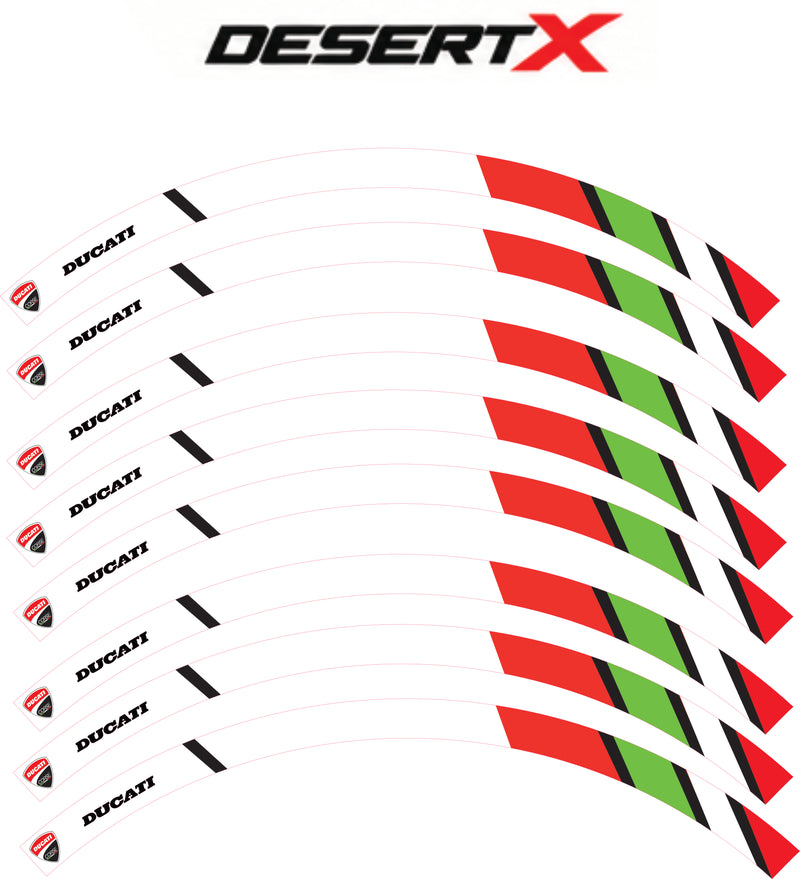 Kit déco jantes Ducati – Design DesertX-1