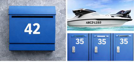 Lettre ou chiffre adhésif vinyle 10 cm – Vendu à l’unité sticker-3