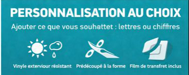 Lettre ou chiffre adhésif vinyle 10 cm – Vendu à l’unité sticker-5