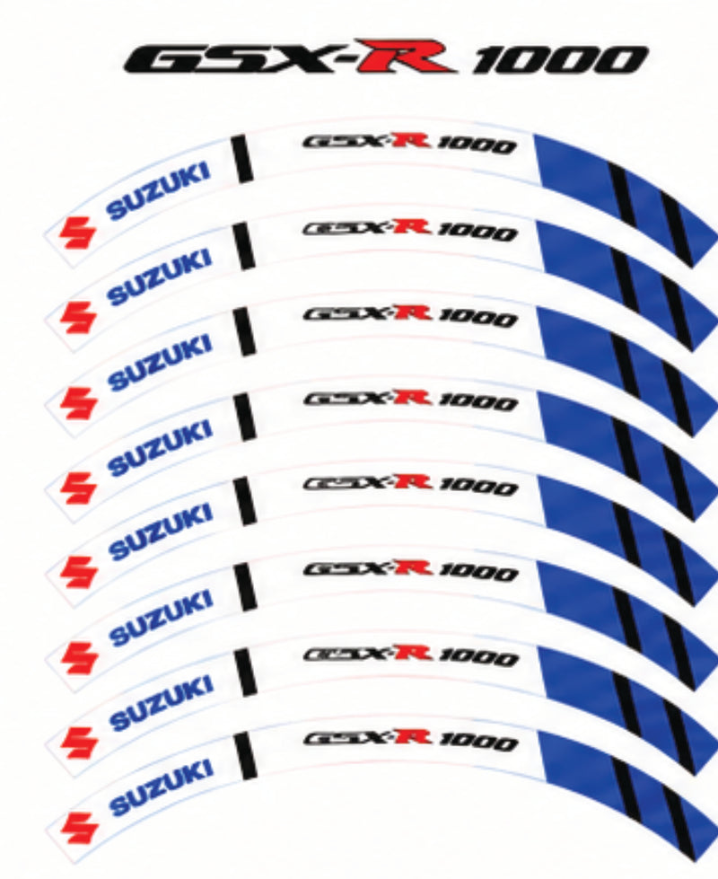 Kit déco jantes Suzuki – Design GSX-R 1000-1
