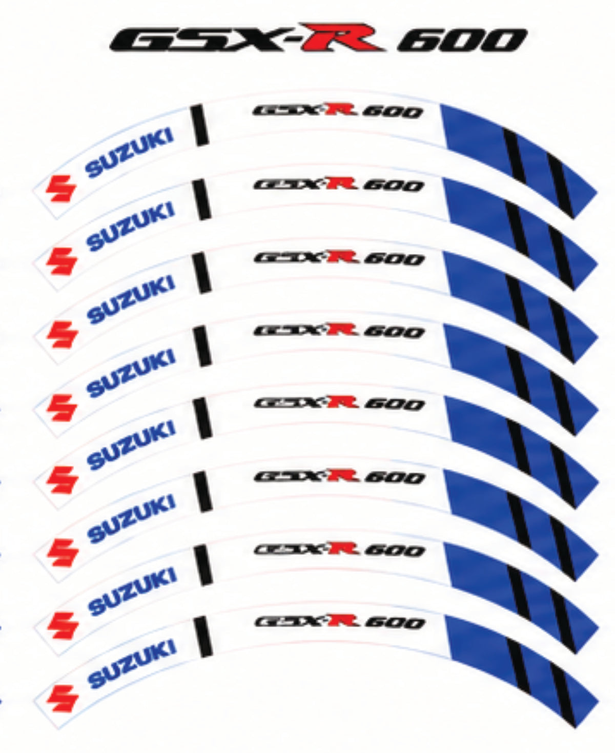 Kit déco jantes Suzuki – Design GSX-R 600-1