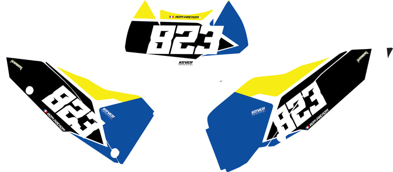 Fond de plaque Enduro husaberg 125 2T 2012 personnalisé-1