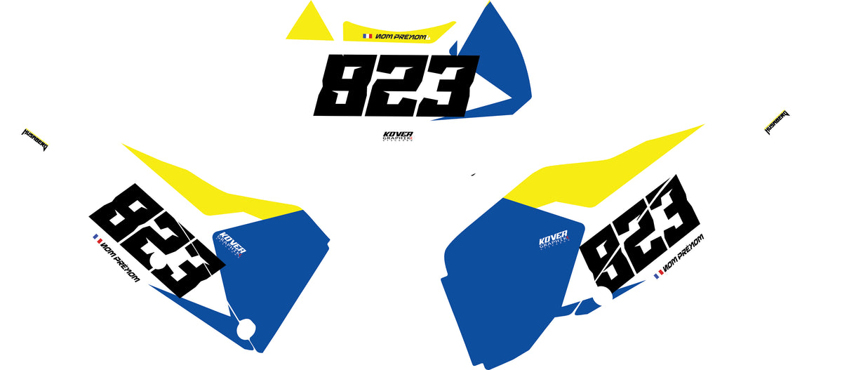 Fond de plaque Enduro husaberg 125 2T 2012 personnalisé-3